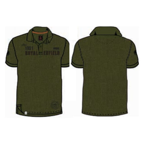 Camiseta Polo Royal Enfield 1901 Oliva